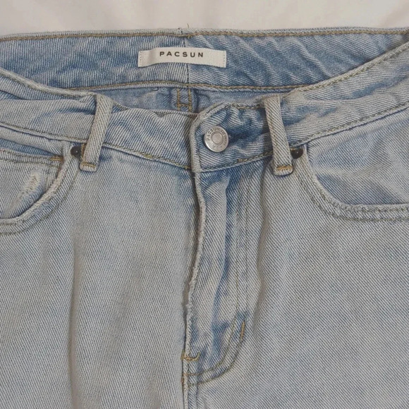 Pacsun Two-Tone Mom Jean, Color Blue Size 23 - Picture 7 of 15